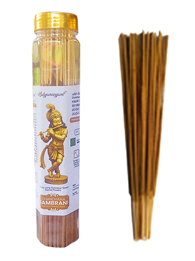 KLSPIC-011 - CHANDANA (PURE SANDALWOOD) SAMBRANI PREMIUM INCENSE STICKS 100 GM